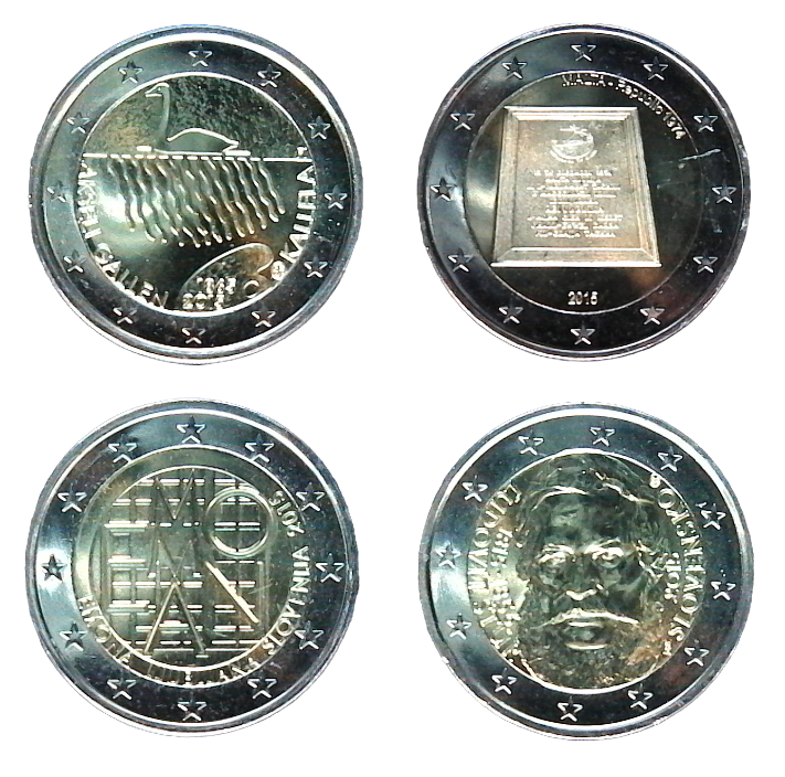 Commemorative coins 2015-5 (SK-FI2-SI-MT)