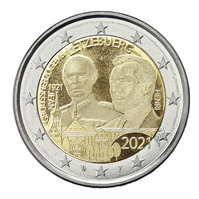 2€ Münze - 2021-2B - 100 Jahre Ghz. Jean - Foto