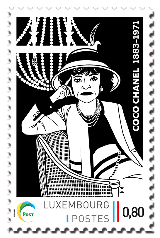 Coco Chanel - Briefmarke