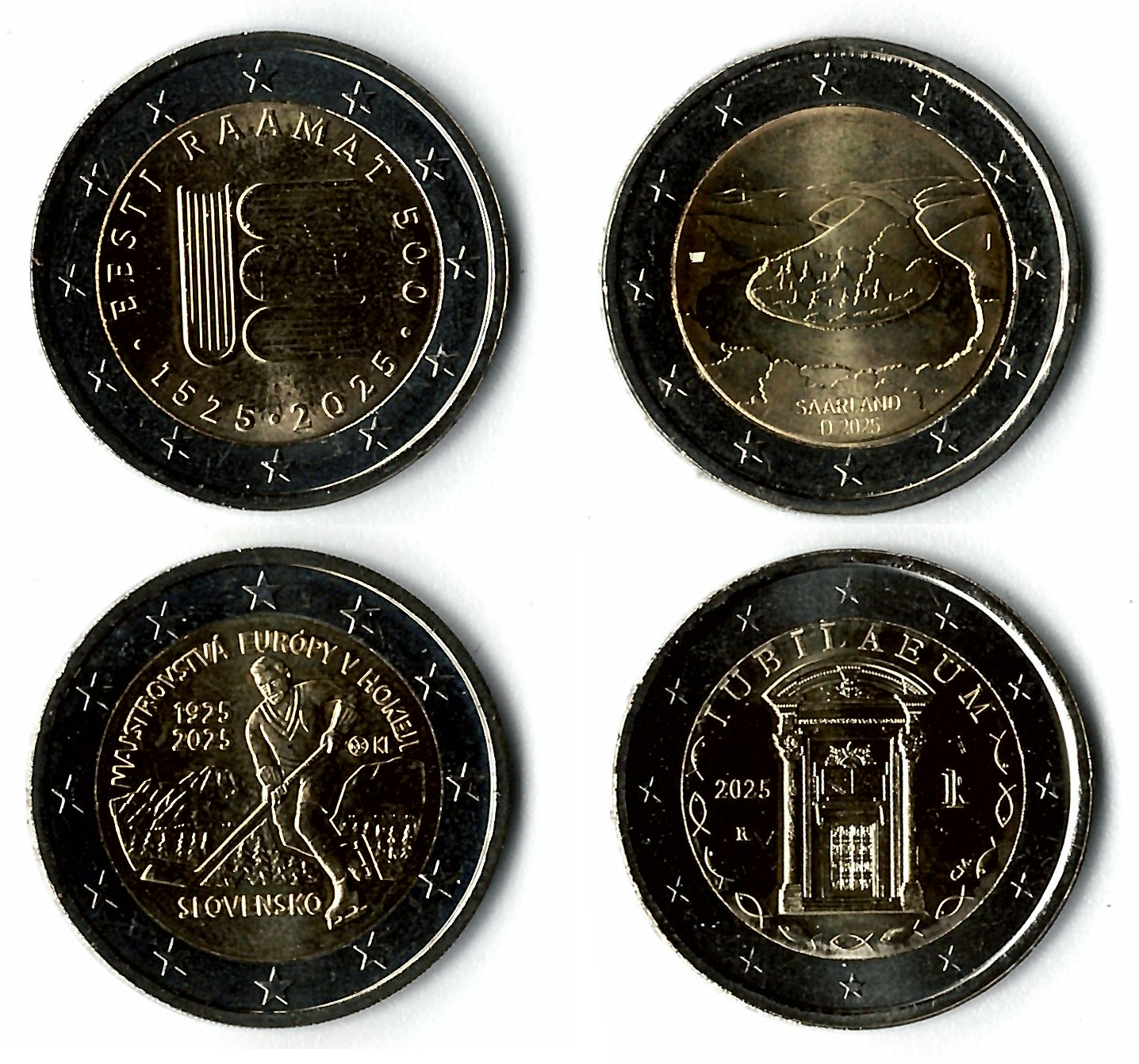 Commemorative coins 2025-1 (IT-DE-SK-EE)