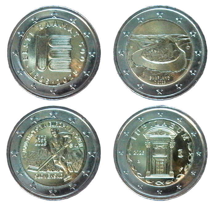 Gedenkmünzenset 2025-1 (IT-DE-SK-EE)