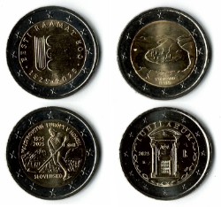 Commemorative coins 2025-1 (IT-DE-SK-EE)