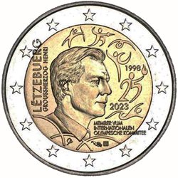 2€ coin - 2023-1 - 25 years of membership IOC