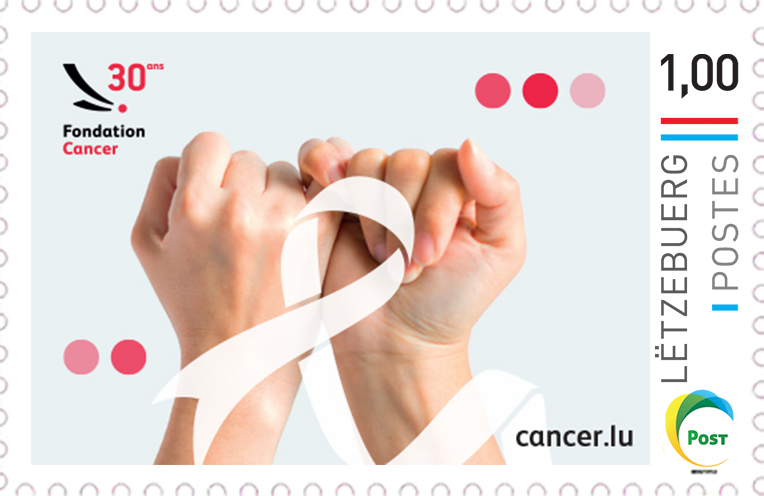 30 years Fondation Cancer - Stamp