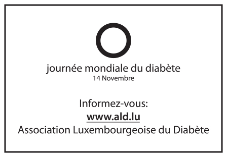 Werbeeinsatz Journée mondiale du diabète