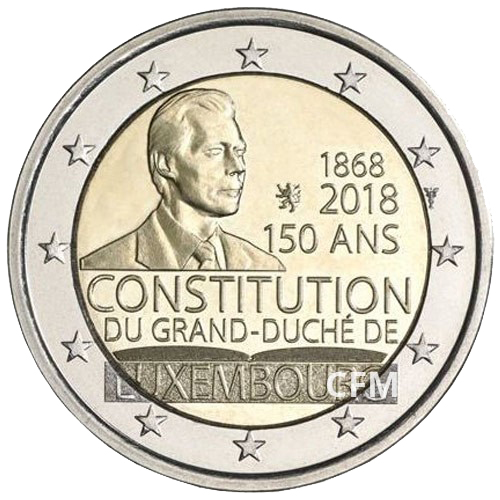 Monnaie 2 € - 2018 - 150 ans de la constitution