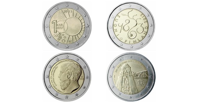 Gedenkmünzenset 2013-3(BE-FI-GR-PT)