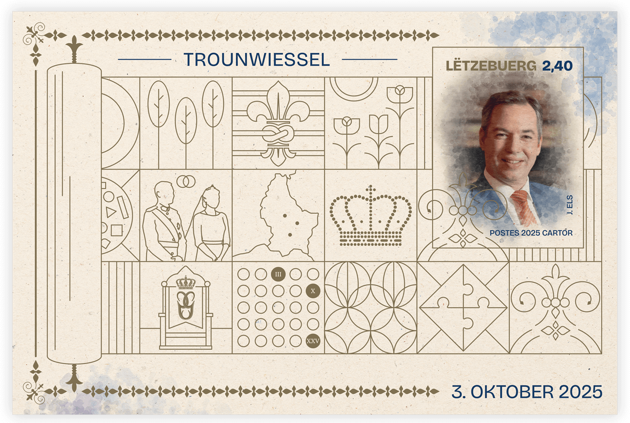Block - Thronbesteigung S.K.H. Großherzog Guillaume