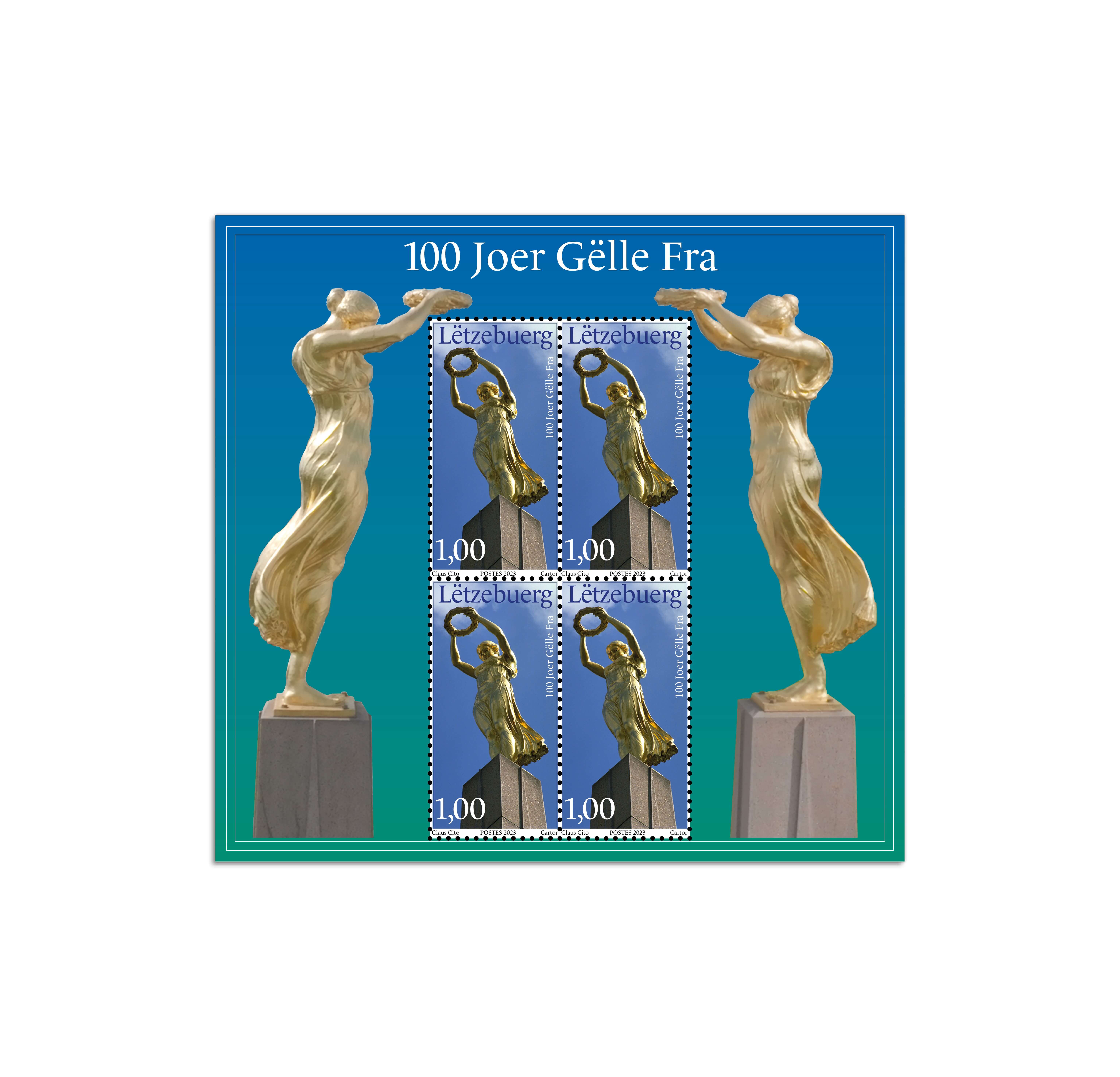 Feuillet 100 ans Gelle Fra