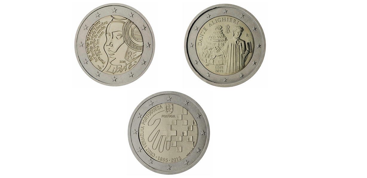SONDERMUNZEN-Set 2015-3 (FR2-PT-IT)