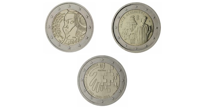 Gedenkmünzenset 2015-3 (FR2-PT-IT)