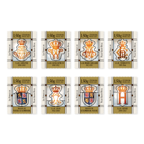 The stained glass windows of the Grand Ducal Palace