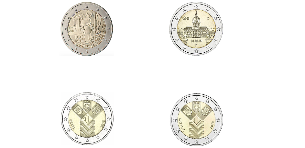 SONDERMUNZEN-Set 2018-1 (AT-DE-EE-LV)