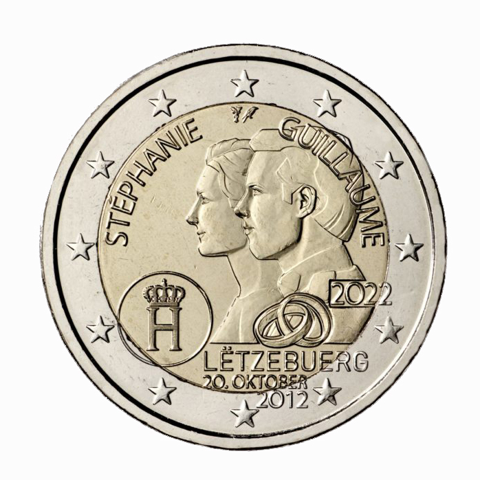 2 euros 2022-1 10ans Mariage couple hérit