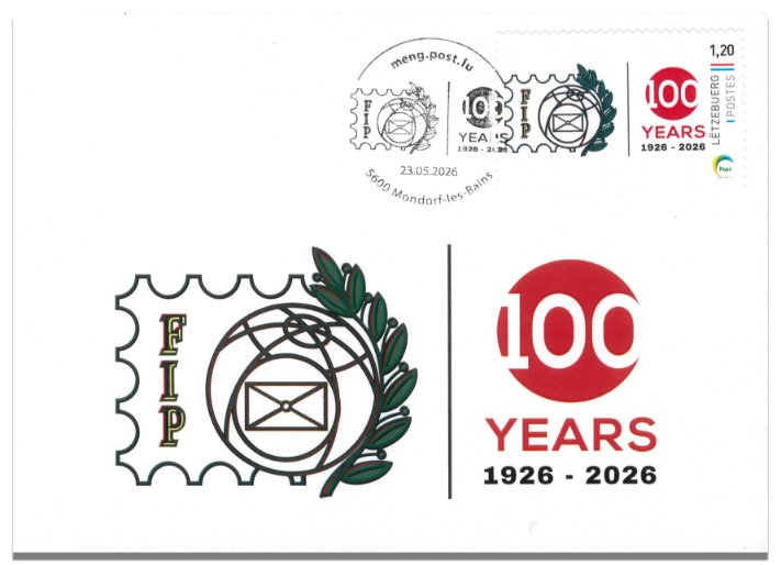 Carte+Timb meng.post - 100 ans FIP