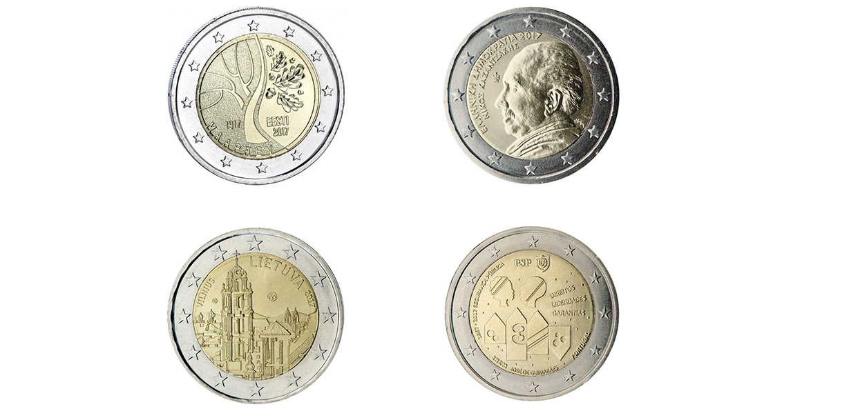 SONDERMUNZEN-Set 2017-3 (PT-LT-GR-EE)