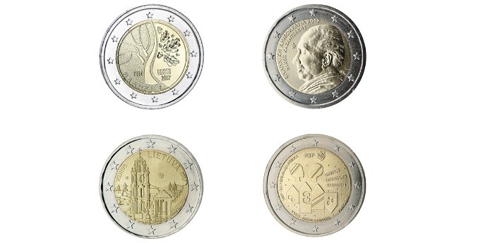 Gedenkmünzenset 2017-3 (PT-LT-GR-EE)