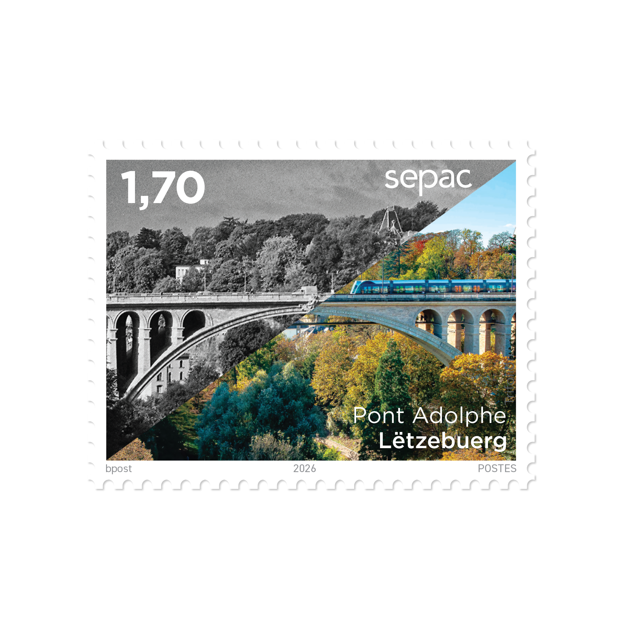 Stamp - SEPAC 2026 - Landmarks 1,70