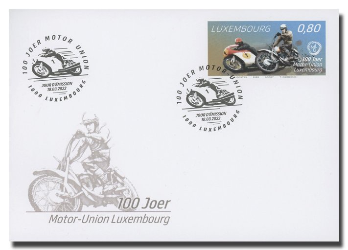 FDC - 100 ans Motor-Union Luxembourg asbl