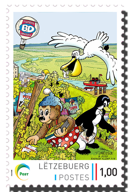 Briefmarke meng.post - BD Contern 2023