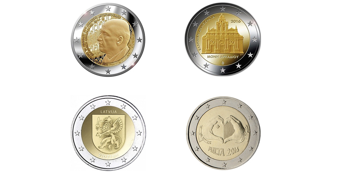 Set commemoratif 2016-6 (LV2-GR-GR2-MT2)