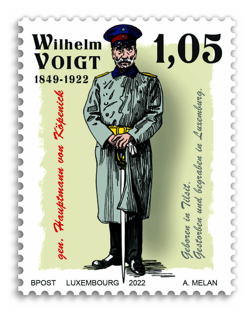 100 years death of Hauptmann von Köpenick