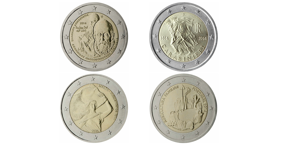 COMMEMORATIVE COINS 2014-4 (GR-IT-PT-MT)