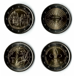 Commemorative coins 2025-2 (ES-IT2-LT-PT)