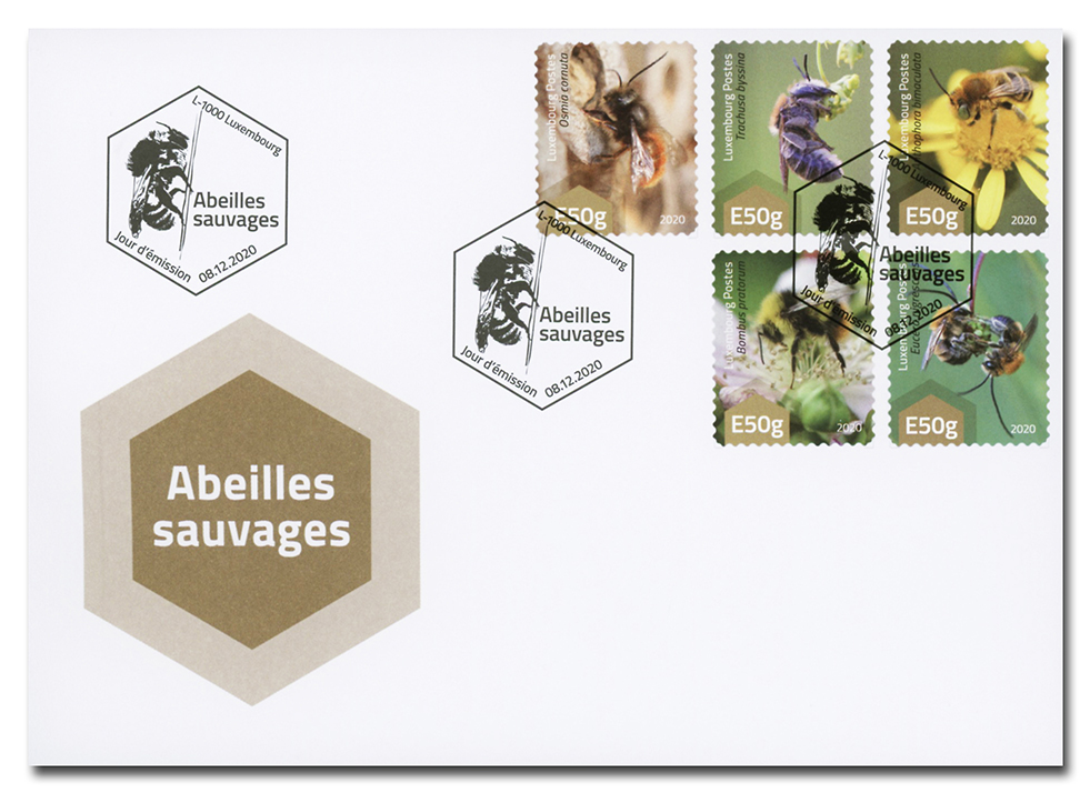 FDC - Postocollants wild bees 2020 (E)