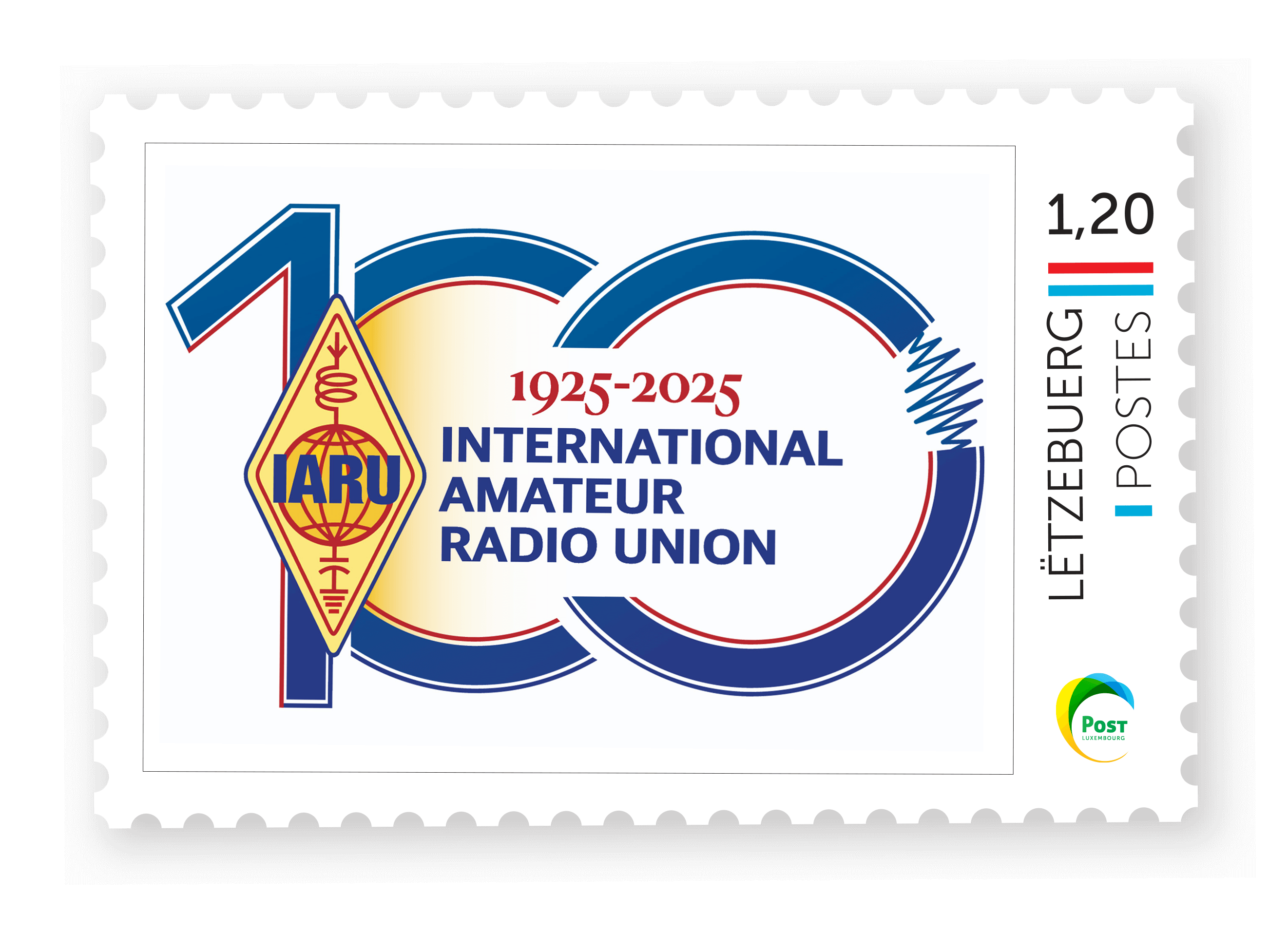 Stamp meng.post - 100 years IARU