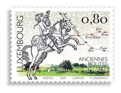 Europa 2020 ancienne route postale (0,80 Eur)