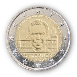 2€ Muenze - 2025-1 - 25. Thronjubilaum von S.K.H. Großherzog Henri