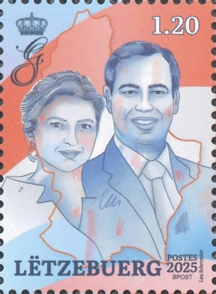 Stamp - Grand Ducal couple