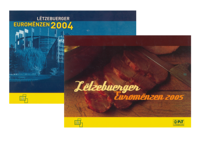 Set Euros Luxembourg 2004 & 2005
