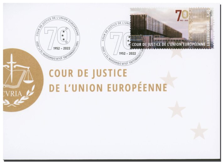 FDC - 70 Jahre Europäischer Gerichtshof