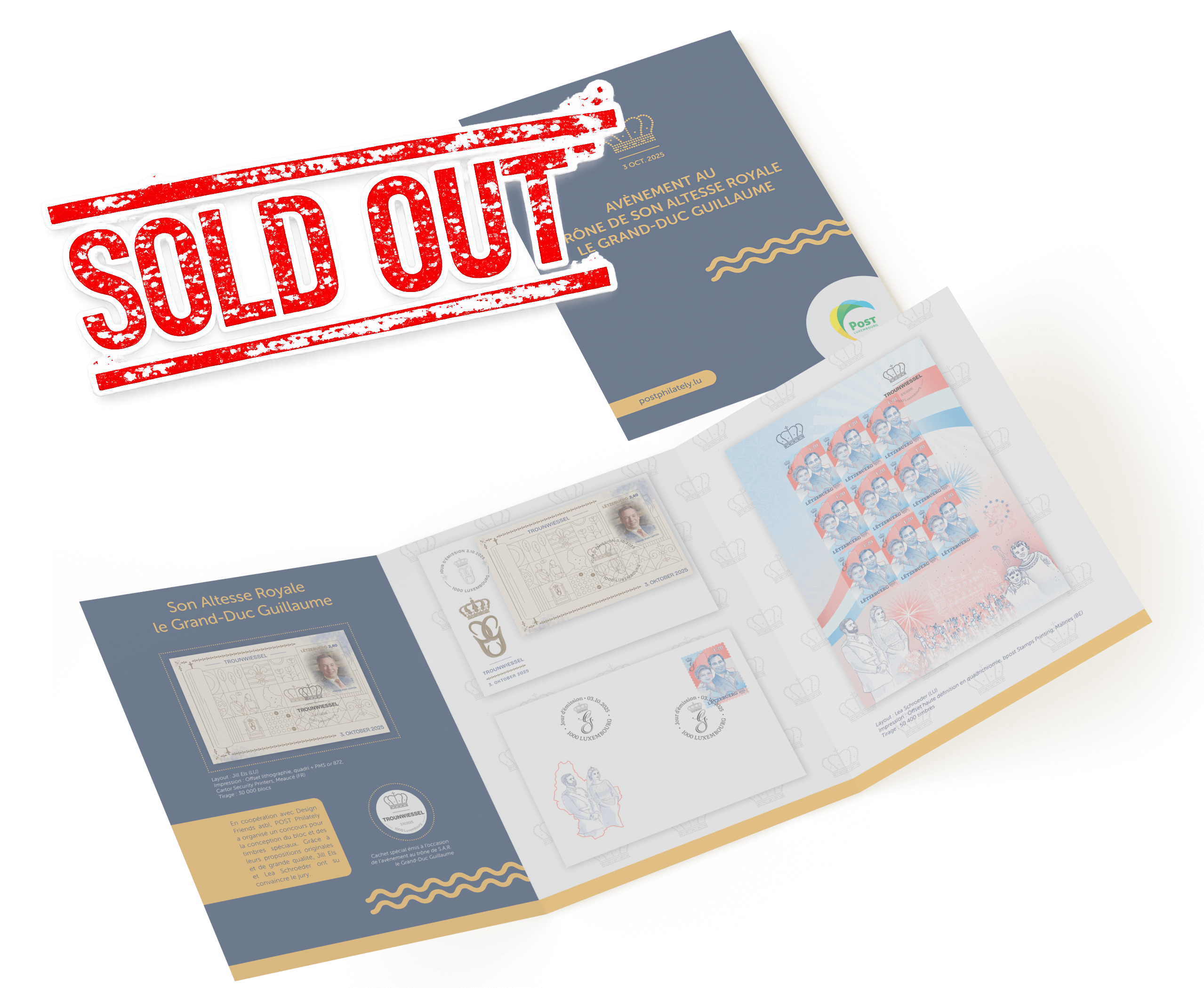 Philatelic set - Accession to the throne