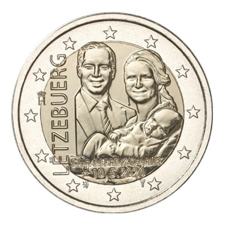 2€ Münze - 2020-2A - Geburt von Prinz Charles - Relief