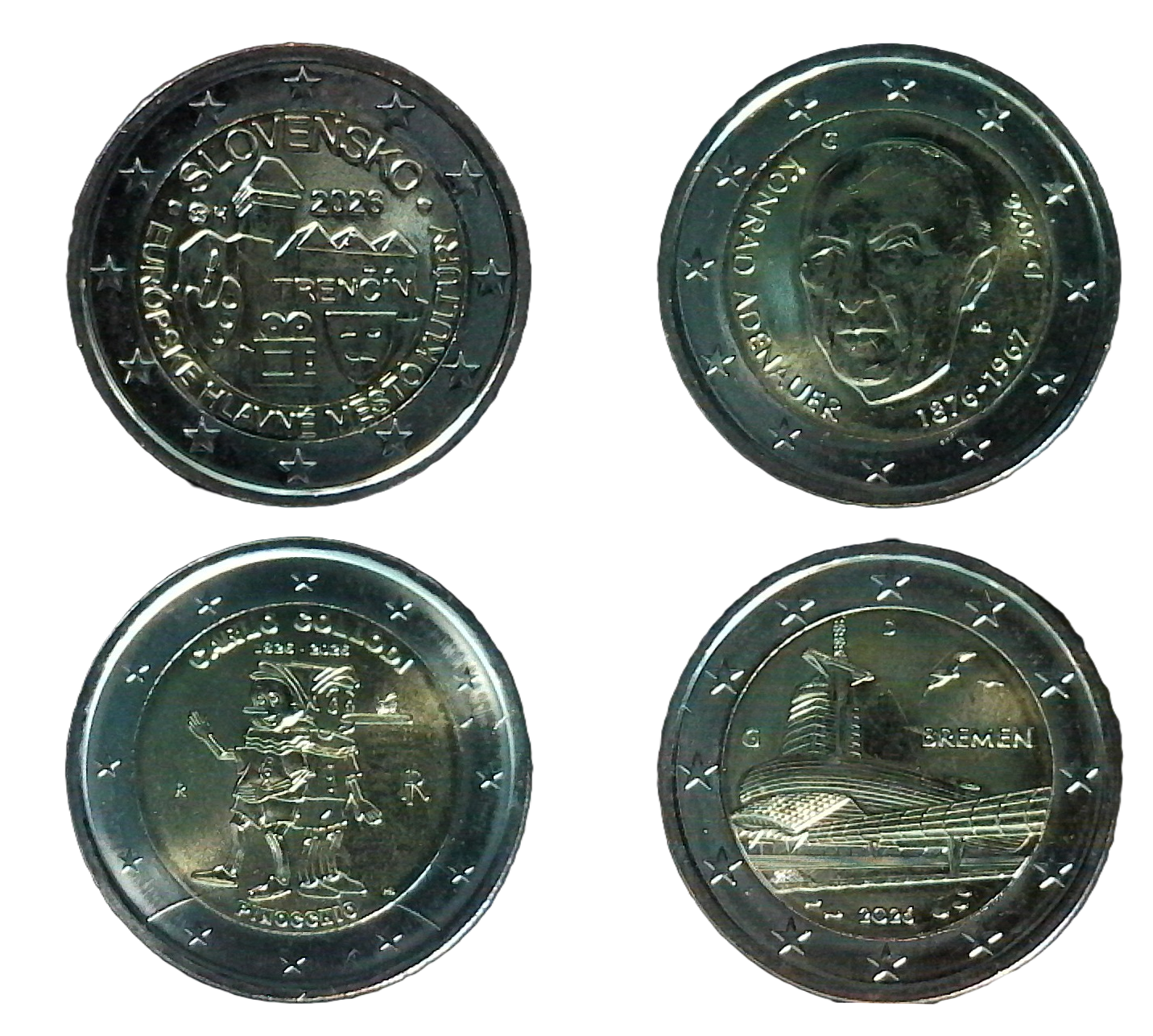Commemorative coins 2026-1 (DE-DE2-IT-SK)