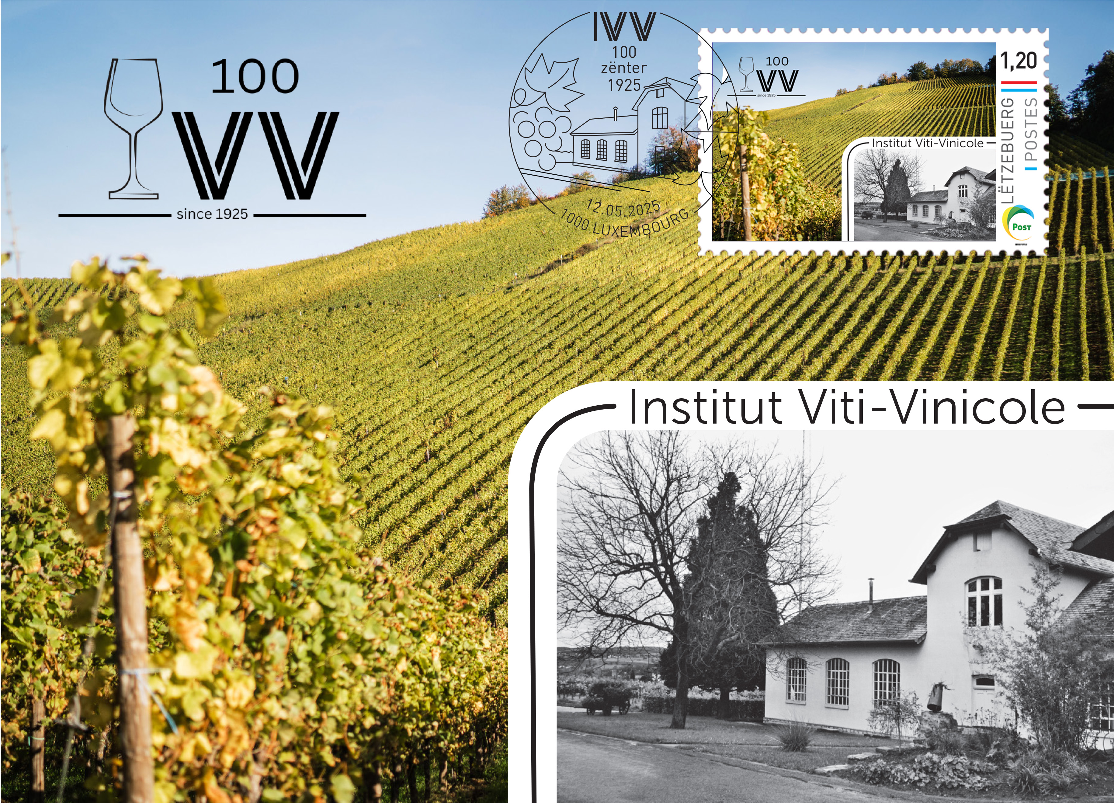 Ansichtskarte meng.post - 100 Jahre IVV
