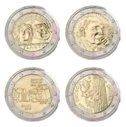 Set commemoratif 2016-5 (IT2-MT-FR2-FI2)