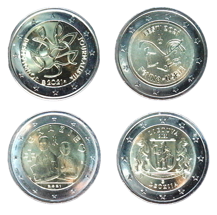 Commemorative coins 2021-3 (FI-EE-IT2-LT2)