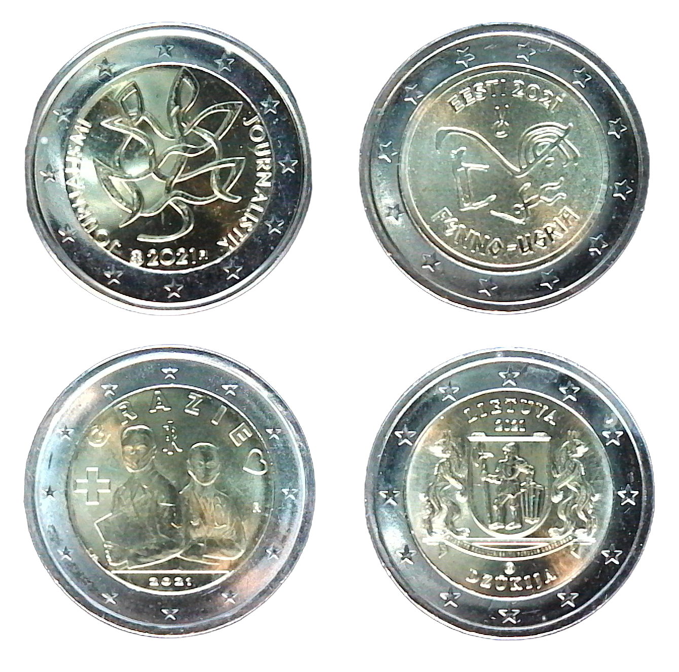 Commemorative coins 2021-3 (FI-EE-IT2-LT2)