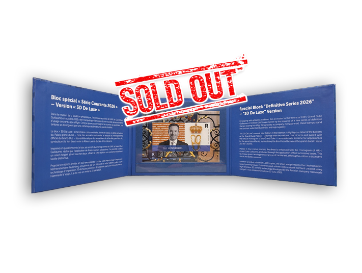 3D-Block S.K.H. der Großherzog Guillaume - SoldOut