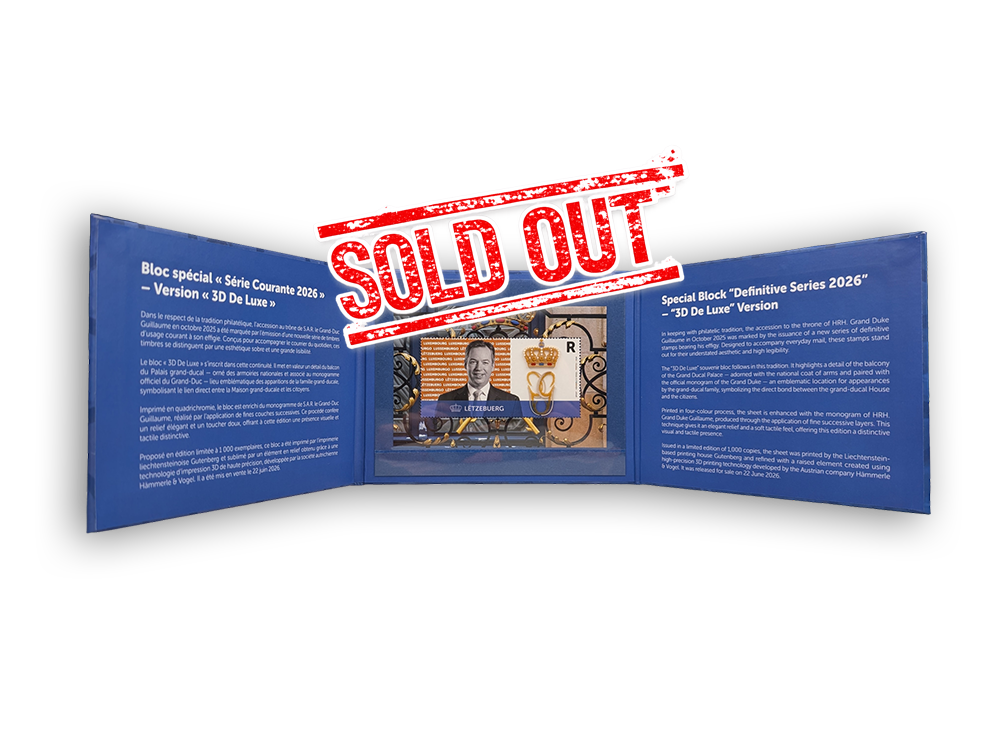 3D-Block S.K.H. der Großherzog Guillaume - SoldOut