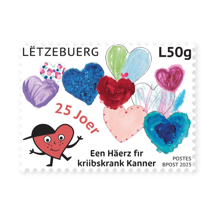 25 Jahre "Een Häerz fir kriibskrank Kanner" [L50g]