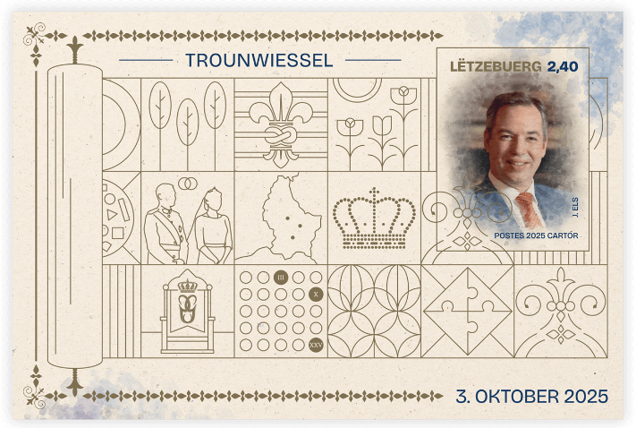 Block - accession to the throne of Grand Duke Guillaume