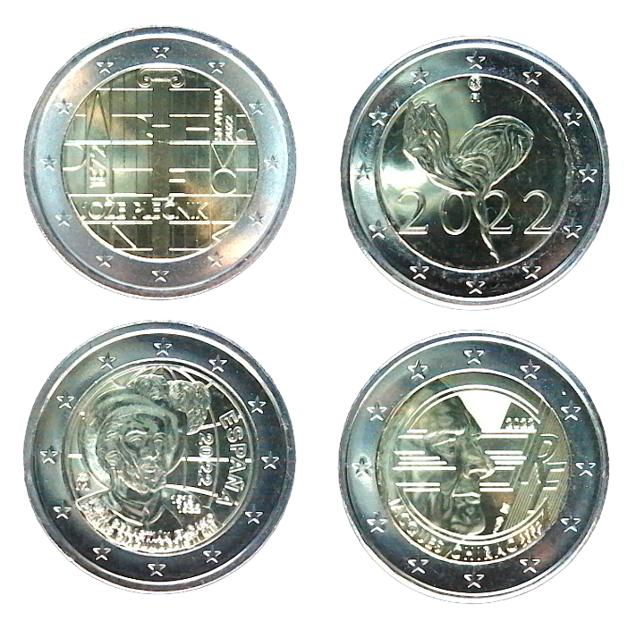 Commemorative coins 2022-1 (FR-FI-SI-ES)