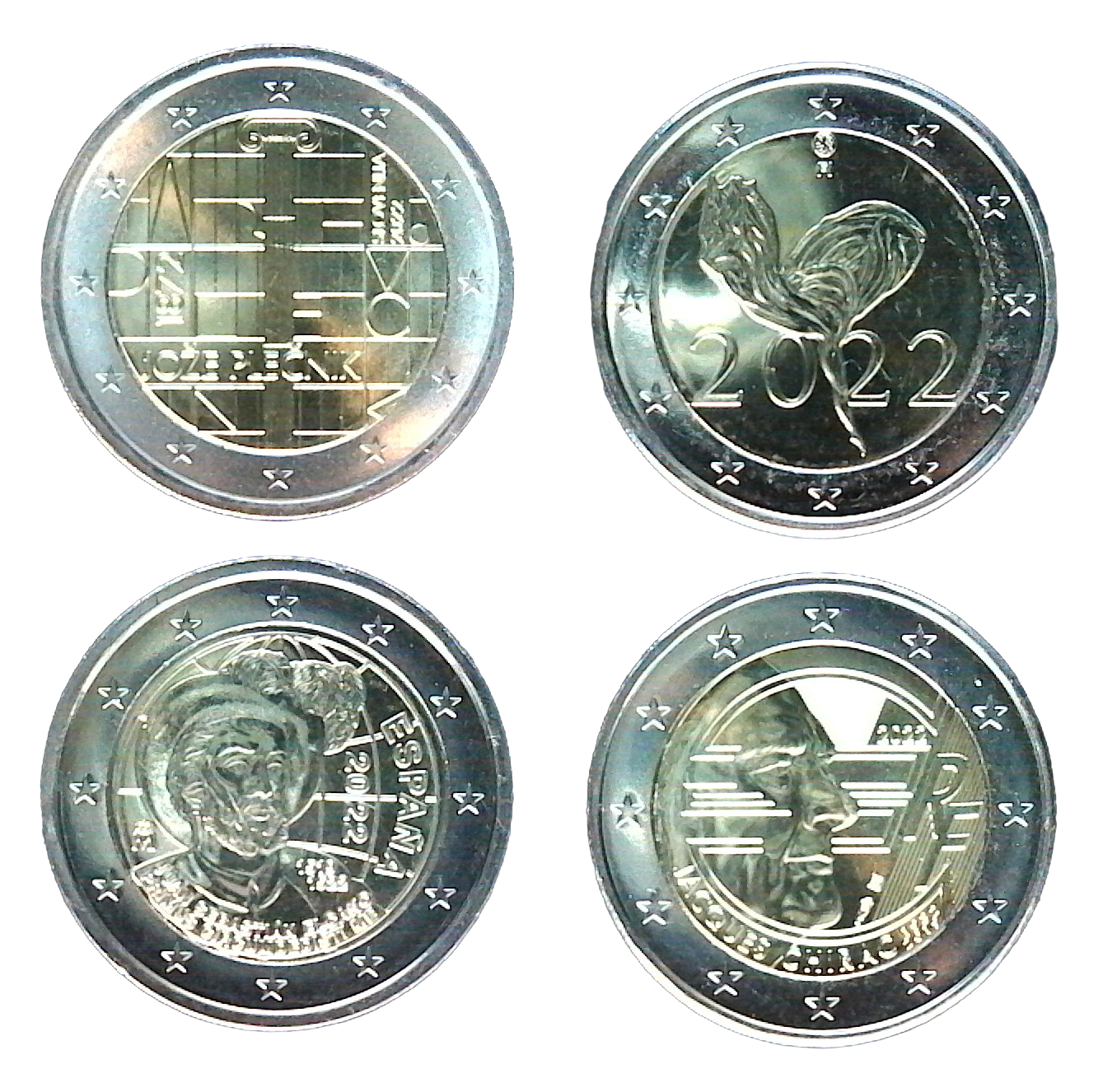 Commemorative coins 2022-1 (FR-FI-SI-ES)
