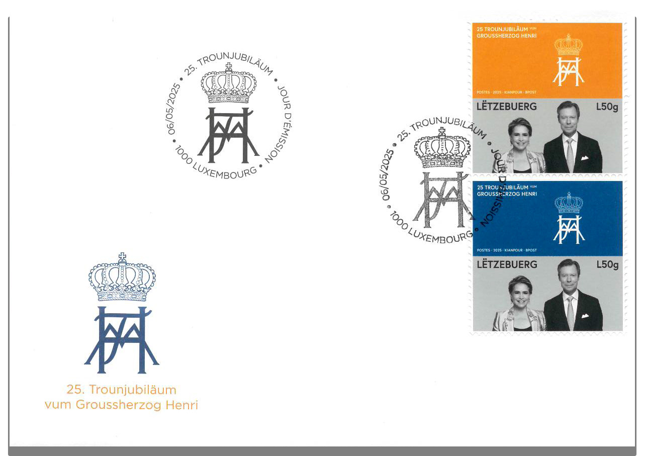 FDC - Thronjubilaum Großherzog Henri (H)