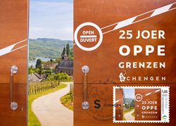 Karte meng.post - 25 ans Schengen